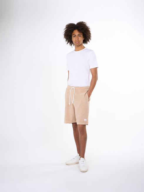 Kenntnisgecotton Bekleidung - lässige Terry -Shorts - Gots/Vegan - Safari